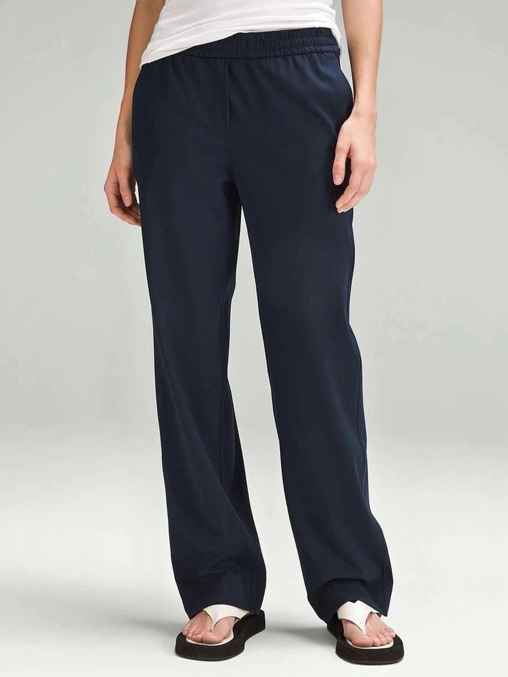 *Bundle* Lululemon Wide-Leg Mid-Rise Pant Pant, Black & Blue XL